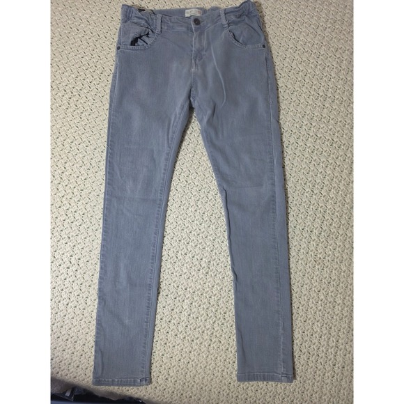 Zara Other - Zara Skinny Pants Boys Size 13/14 Grey Excellent Adjustable Waist Slim Fit